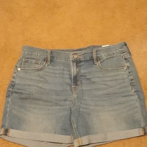 Light Wash Denim Shorts